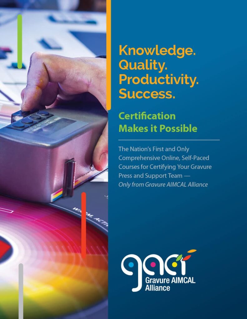 gaa gravure certification brochure 2022